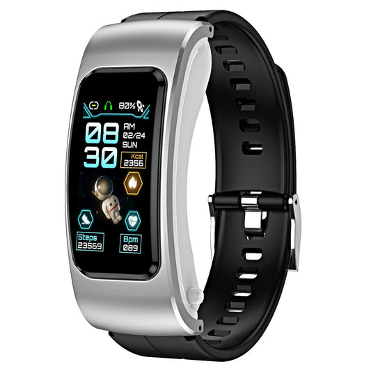 1.08 Inch Waterproof Smart Watch With Bluetooth Call - Silver