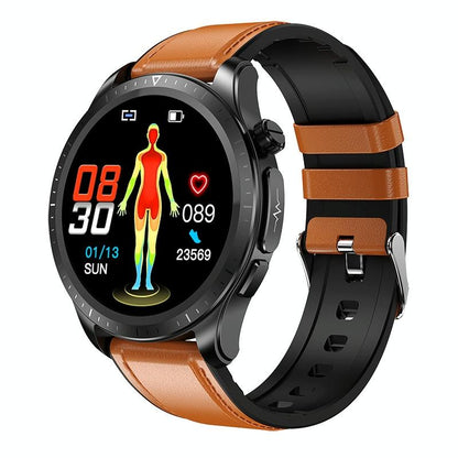 Smart Watch With Heart / Blood Monitoring - Brown