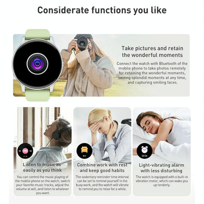 Bluetooth Talk Smartwatch Multi-Function Monitor Heart Rate / Blood Pressure / Blood Oxygen / Sleep - Pink