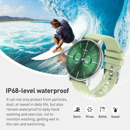 Bluetooth Talk Smartwatch Multi-Function Monitor Heart Rate / Blood Pressure / Blood Oxygen / Sleep - Pink