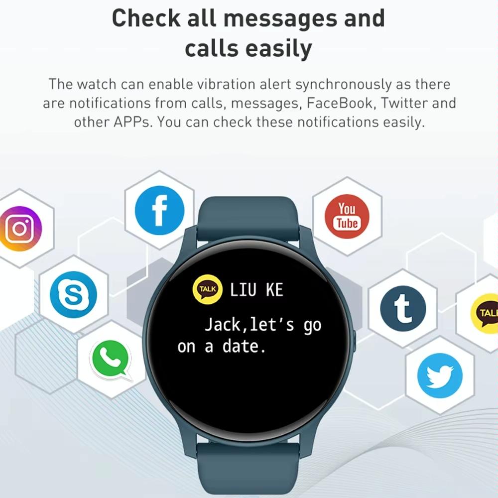 Bluetooth Talk Smartwatch Multi-Function Monitor Heart Rate / Blood Pressure / Blood Oxygen / Sleep - Pink