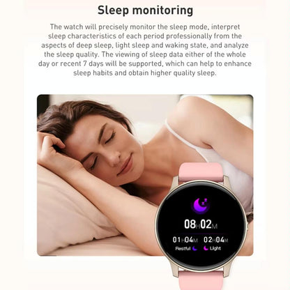 Bluetooth Talk Smartwatch Multi-Function Monitor Heart Rate / Blood Pressure / Blood Oxygen / Sleep - Pink