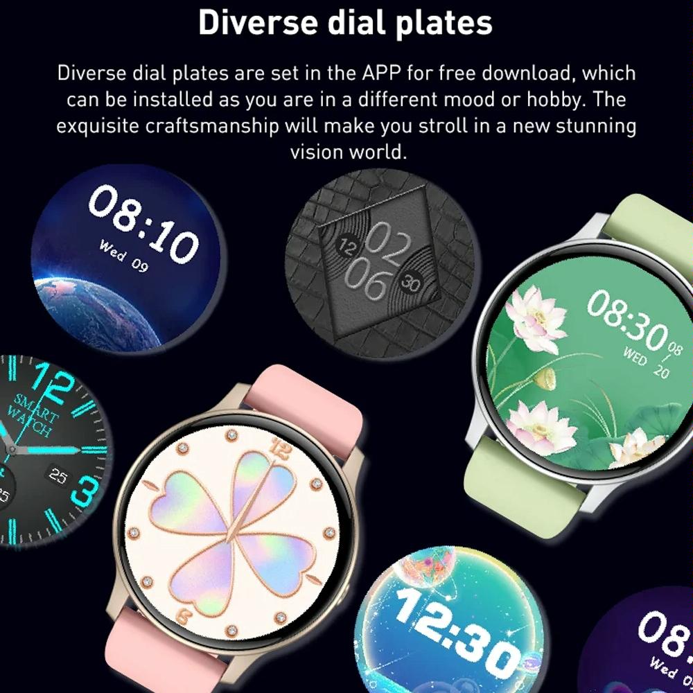 Bluetooth Talk Smartwatch Multi-Function Monitor Heart Rate / Blood Pressure / Blood Oxygen / Sleep - Pink