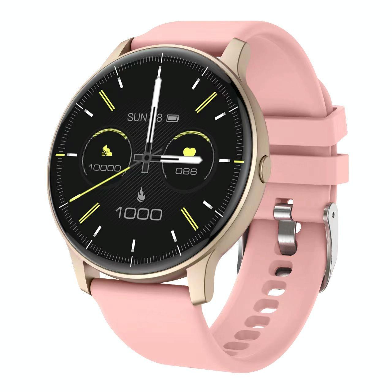 Bluetooth Talk Smartwatch Multi-Function Monitor Heart Rate / Blood Pressure / Blood Oxygen / Sleep - Pink