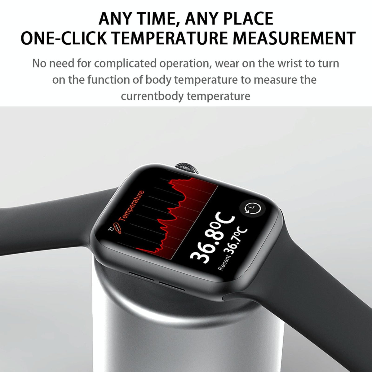 1.75 Inch Full Screen Ip67 Waterproof Smart Watch Support Sleep Monitor / Heart Rate Monitor / Bluetooth Call - Pink