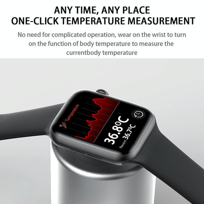 1.75 Inch Full Screen Ip67 Waterproof Smart Watch Support Sleep Monitor / Heart Rate Monitor / Bluetooth Call - Pink