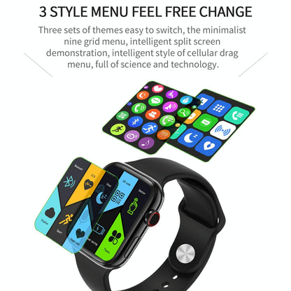 1.75 Inch Full Screen Ip67 Waterproof Smart Watch Support Sleep Monitor / Heart Rate Monitor / Bluetooth Call - Pink