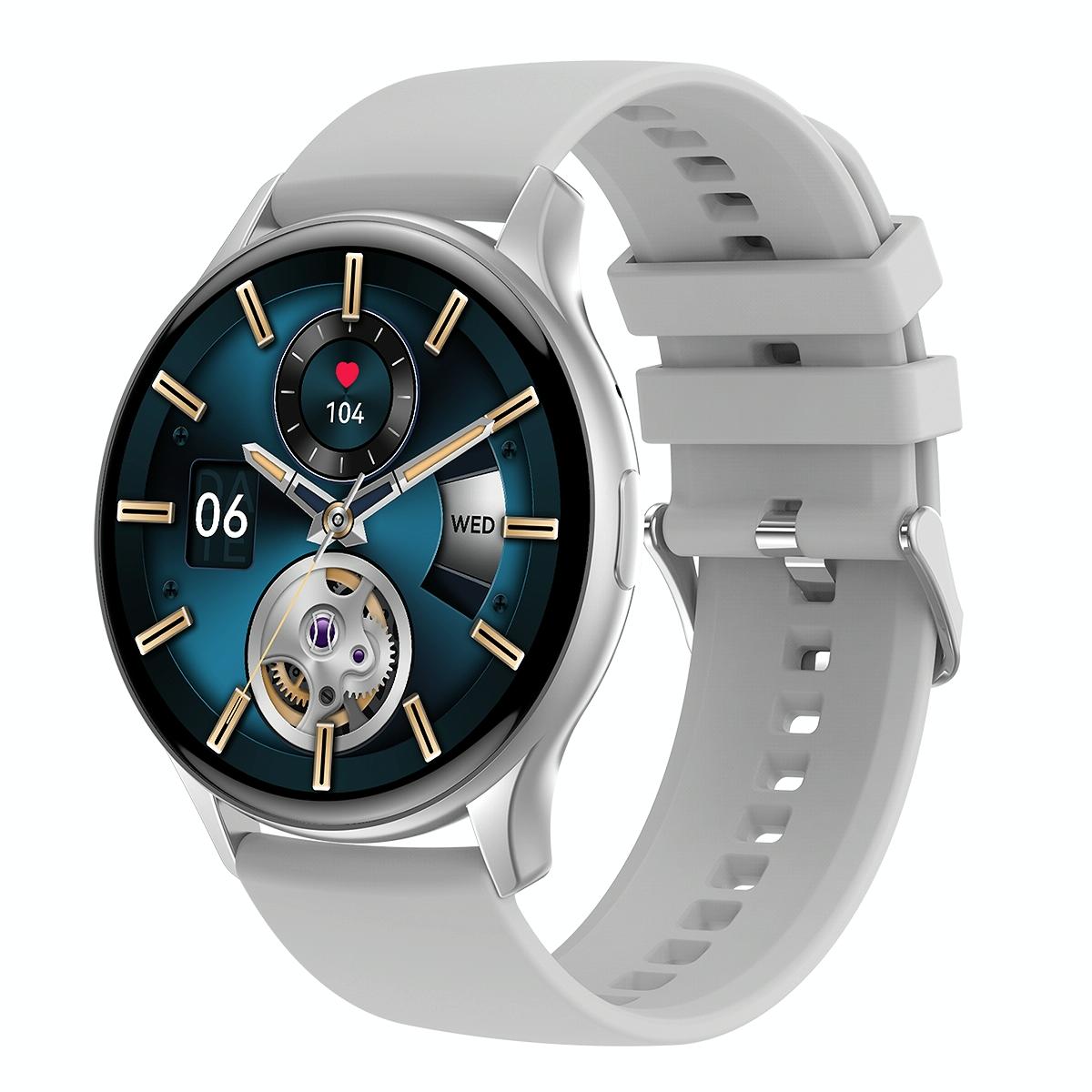 1.43 Inch Bt5.0 Ip67 Sport Smart Watch Support Bluetooth Call / Message Notification / Heart Rate / Blood Pressure Health Monitor - Silver