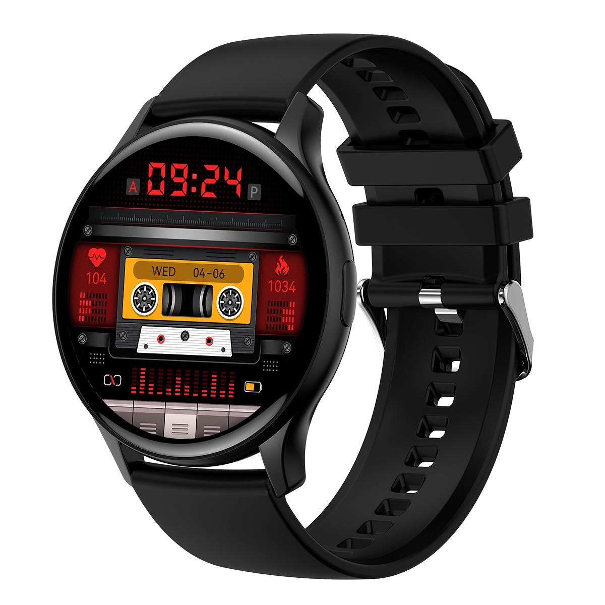 1.43 Inch Bt5.0 Ip67 Sport Smart Watch Support Bluetooth Call / Message Notification / Heart Rate / Blood Pressure Health Monitor - Silver