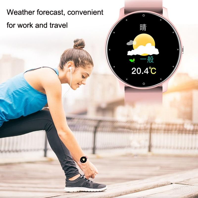 Smart Heart Rate Blood Pressure Oxygen Monitoring Sports Pedometer Wireless Bluetooth Watch - Black