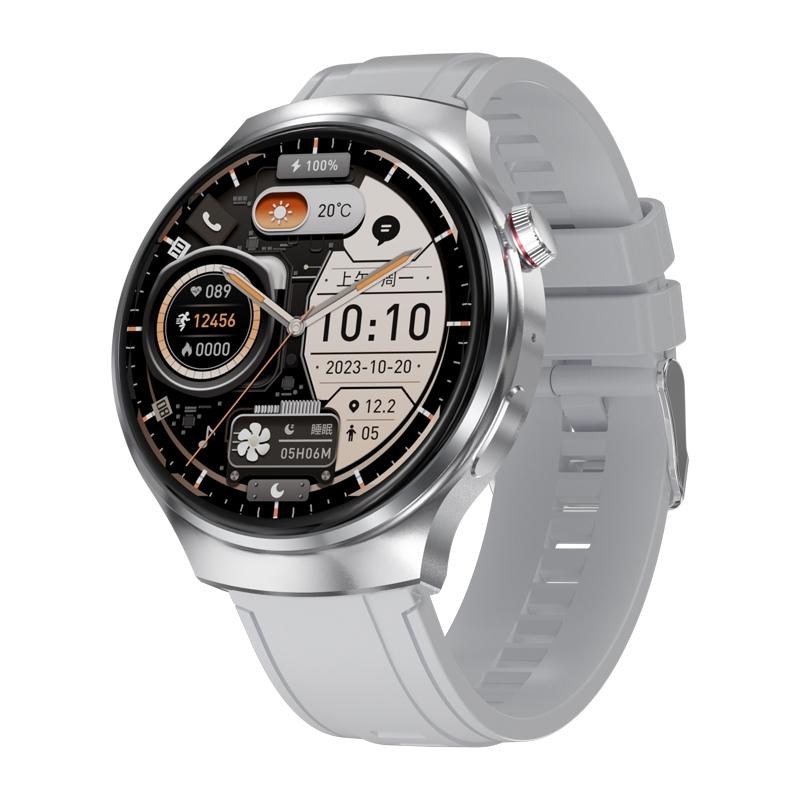 1.46 Inch Colour Screen Smart Watch Support Bluetooth Call / Heart Rate Monitoring - Silver