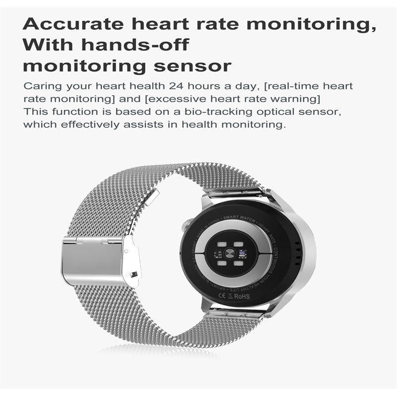 Steel Smart Watch With Colour Screen - Dt4 - Gold