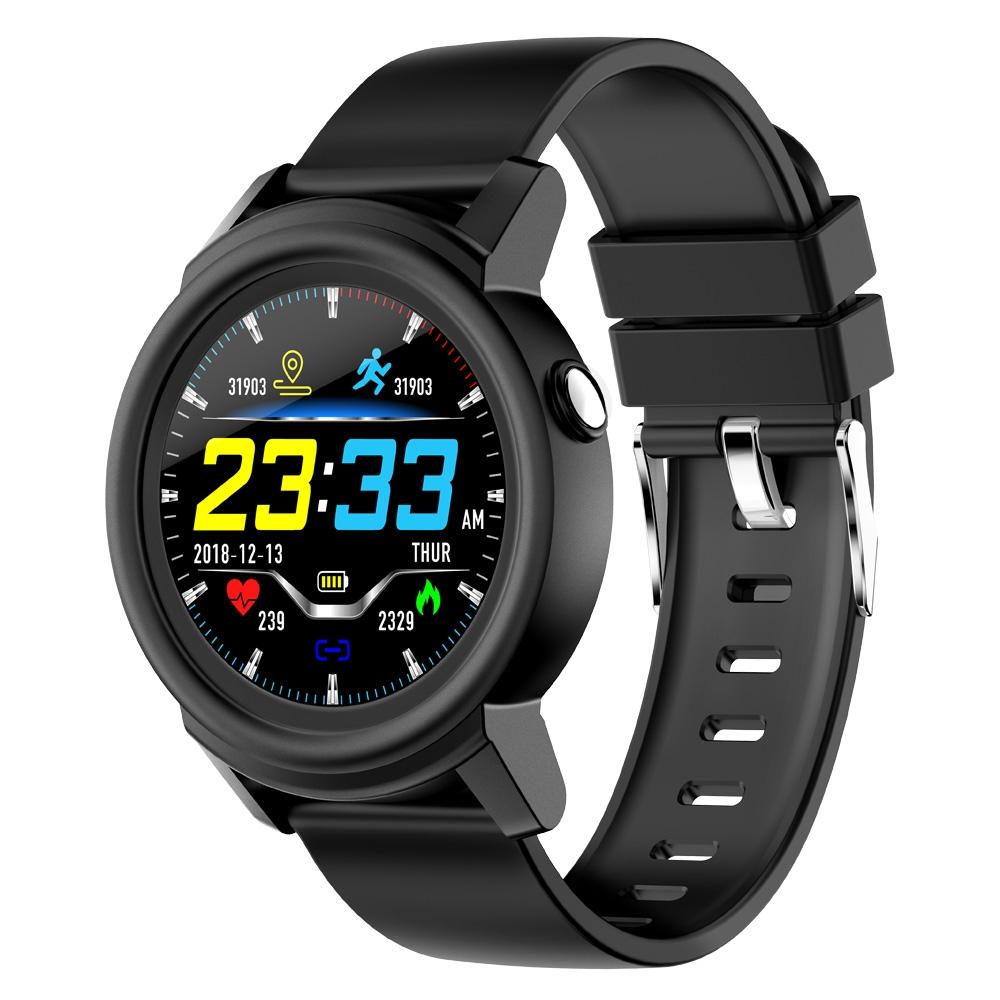 Smart Bracelet With Call Reminder Heart Rate & Sleep Monitoring - Black