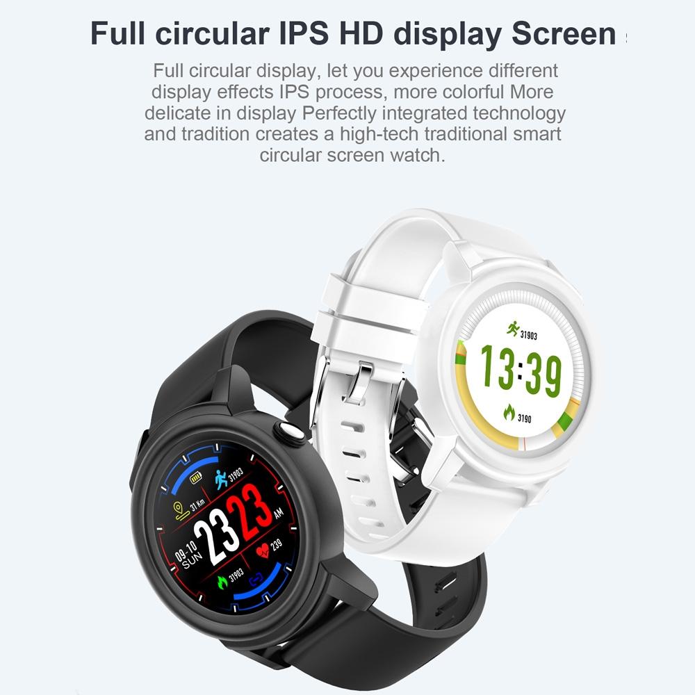 Smart Bracelet With Call Reminder Heart Rate & Sleep Monitoring - Black