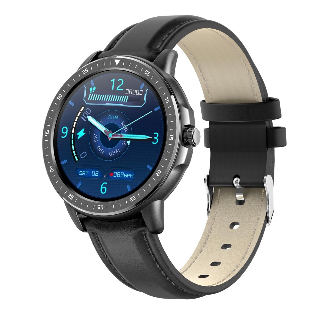 1.3 Inch Ips Colour Touch Screen Smart Watch Ip67 Waterproof Support Weather Forecast / Heart Rate Monitor / Sleep Monitor / Blood Pressure Monitoring Black