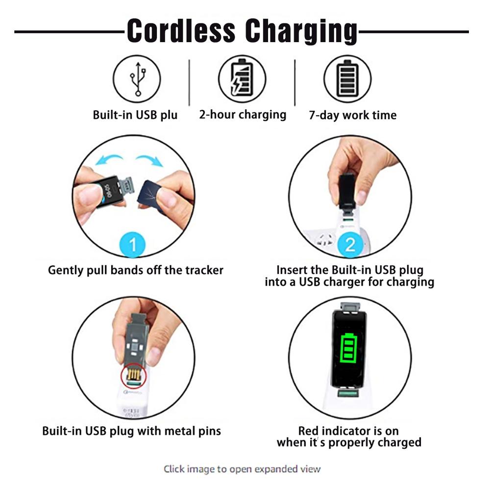 Smart Bracelet With Heart Rate Monitor And Call Reminder - Waterproof - Black
