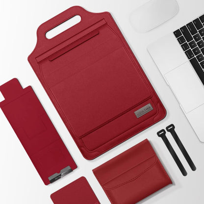 Versatile Laptop Bag with Mouse Pad Stand - Green