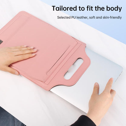 Versatile Laptop Bag with Mouse Pad Stand - Green