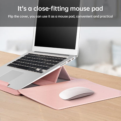 Versatile Laptop Bag with Mouse Pad Stand - Green