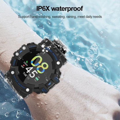 1.28 Inch Waterproof Smart Watch With Heart Rate & Blood Pressure Monitoring - Black
