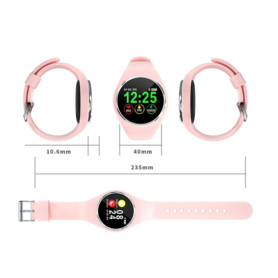 Waterproof Bluetooth Smartwatch With Call / Heart / Bp / Sleep Monitoring - Ip67 - Black