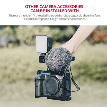 Video Camera Cage Stabilizer With Handle for Canon R5 / R6
