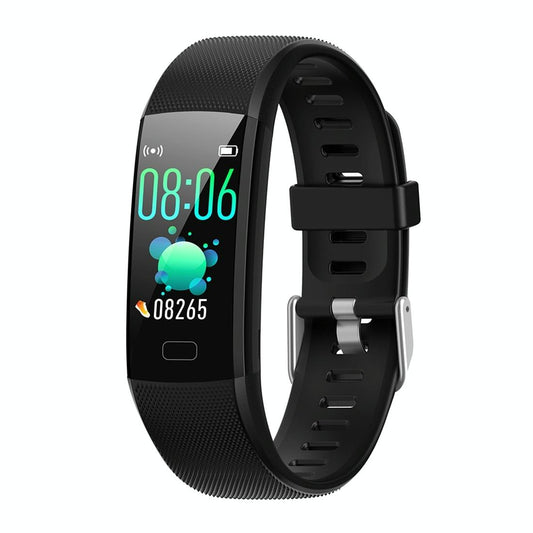 Smart Health Bracelet With Call Reminder And Monitoring - Black