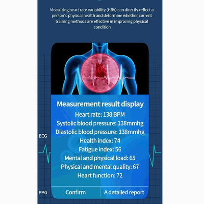 Smart Watch With Heart & Oxygen Monitoring Colour Screen Ip67 - Black
