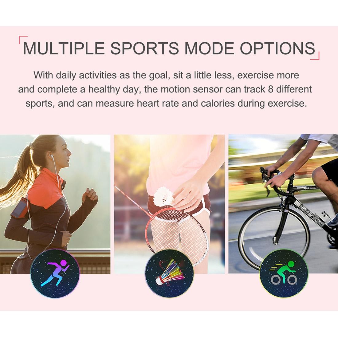 Waterproof Smart Bracelet With Call Reminder And Health Monitoring - Black