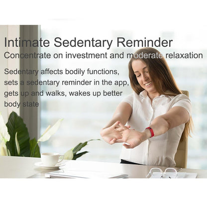 Waterproof Smart Bracelet With Call Reminder And Health Monitoring - Black