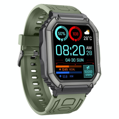 Waterproof Pedometer Sport Smart Watch Support Heart Rate / Blood Pressure Monitoring / Bt Calling - Black