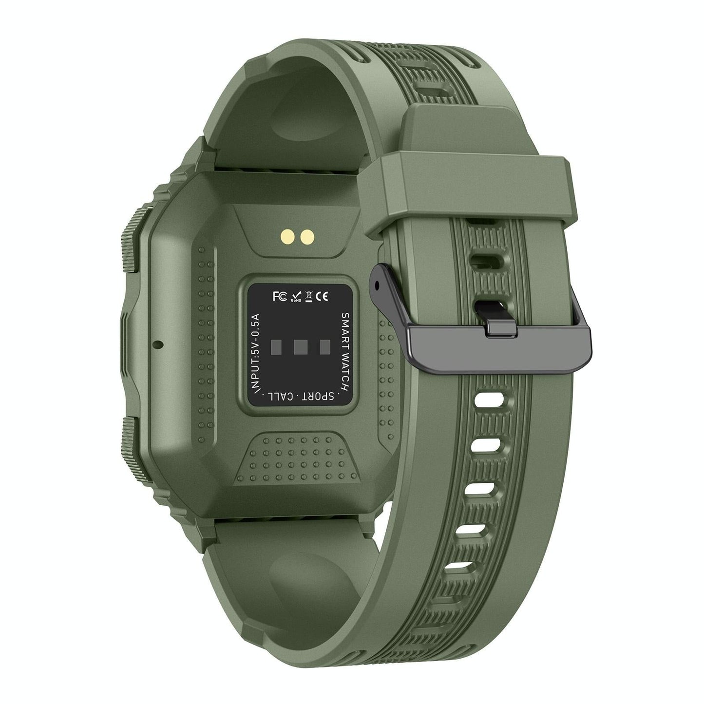 Waterproof Pedometer Sport Smart Watch Support Heart Rate / Blood Pressure Monitoring / Bt Calling - Black
