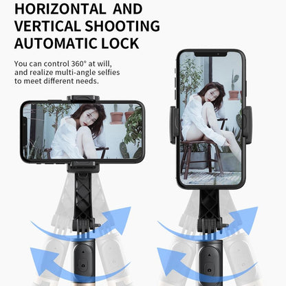 Bluetooth Gimbal Stabilizer with Remote and Tripod - Black
