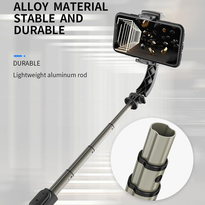 Bluetooth Gimbal Stabilizer with Remote and Tripod - Black
