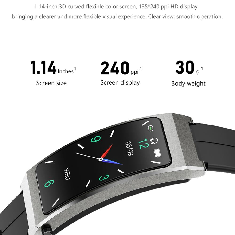Smart Bracelet With Sleep And Oxygen Monitoring - Tft Display - Tarnish
