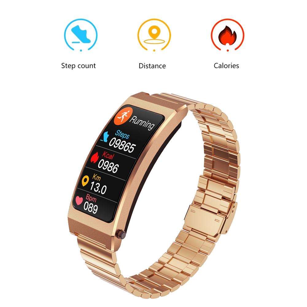 Smart Bracelet With Sleep And Oxygen Monitoring - Tft Display - Tarnish