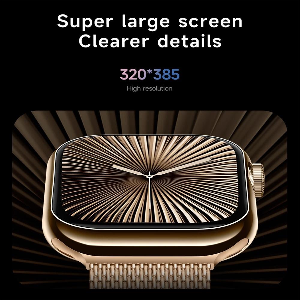 2.04 Inch Colour Screen Smart Watch Steel Strap Support Bluetooth Call - Silver