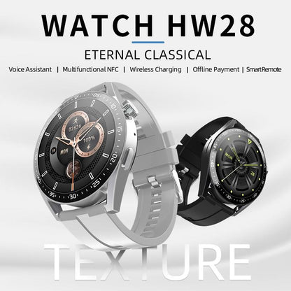 1.39 Inch Ip67 Waterproof Health Monitoring Bluetooth Call Smart Watch With Nfc Payment - Coffee