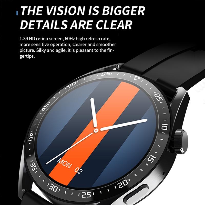 1.39 Inch Ip67 Waterproof Health Monitoring Bluetooth Call Smart Watch With Nfc Payment - Coffee