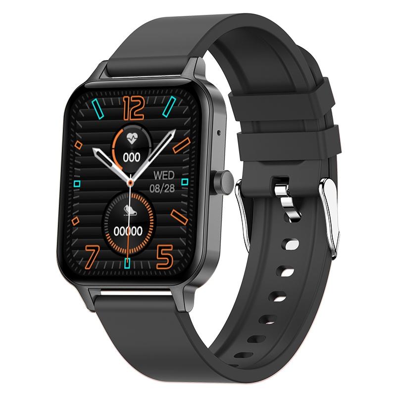1.69 Inch Ips Touch Screen Ip68 Waterproof Smart Watch Support Sleep Monitoring / Heart Rate Monitoring / Bluetooth Call / Body Temperature Monitoring - Blue