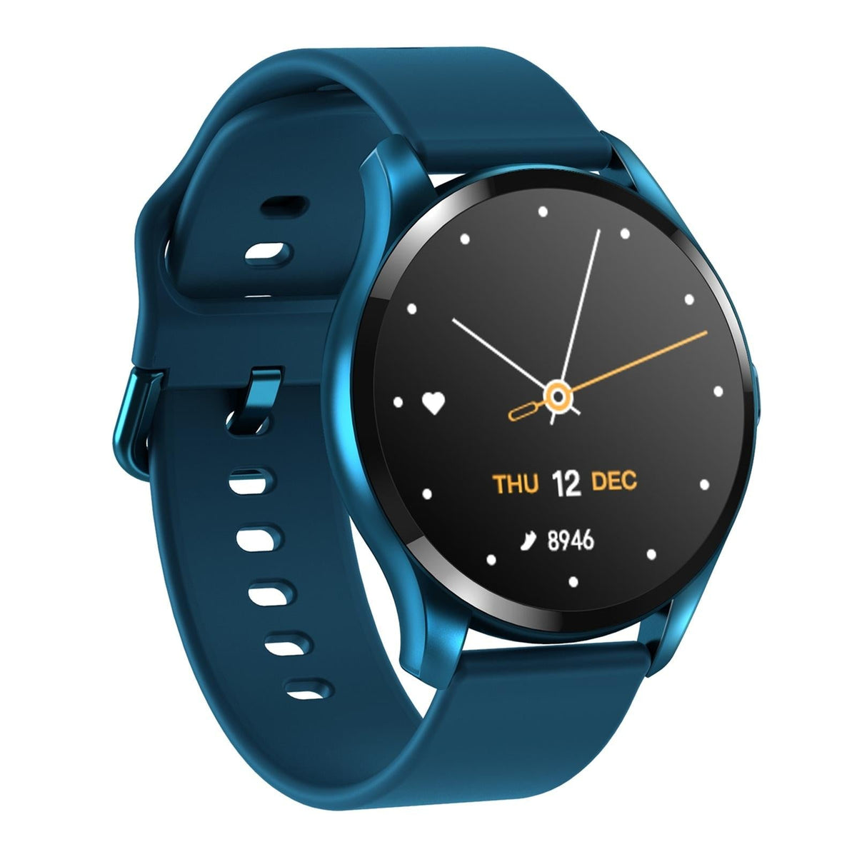1.28 Inch Tft Colour Screen Ip67 Waterproof Smart Watch Support Body Temperature Monitoring / Sleep Monitoring / Heart Rate Monitoring - Black