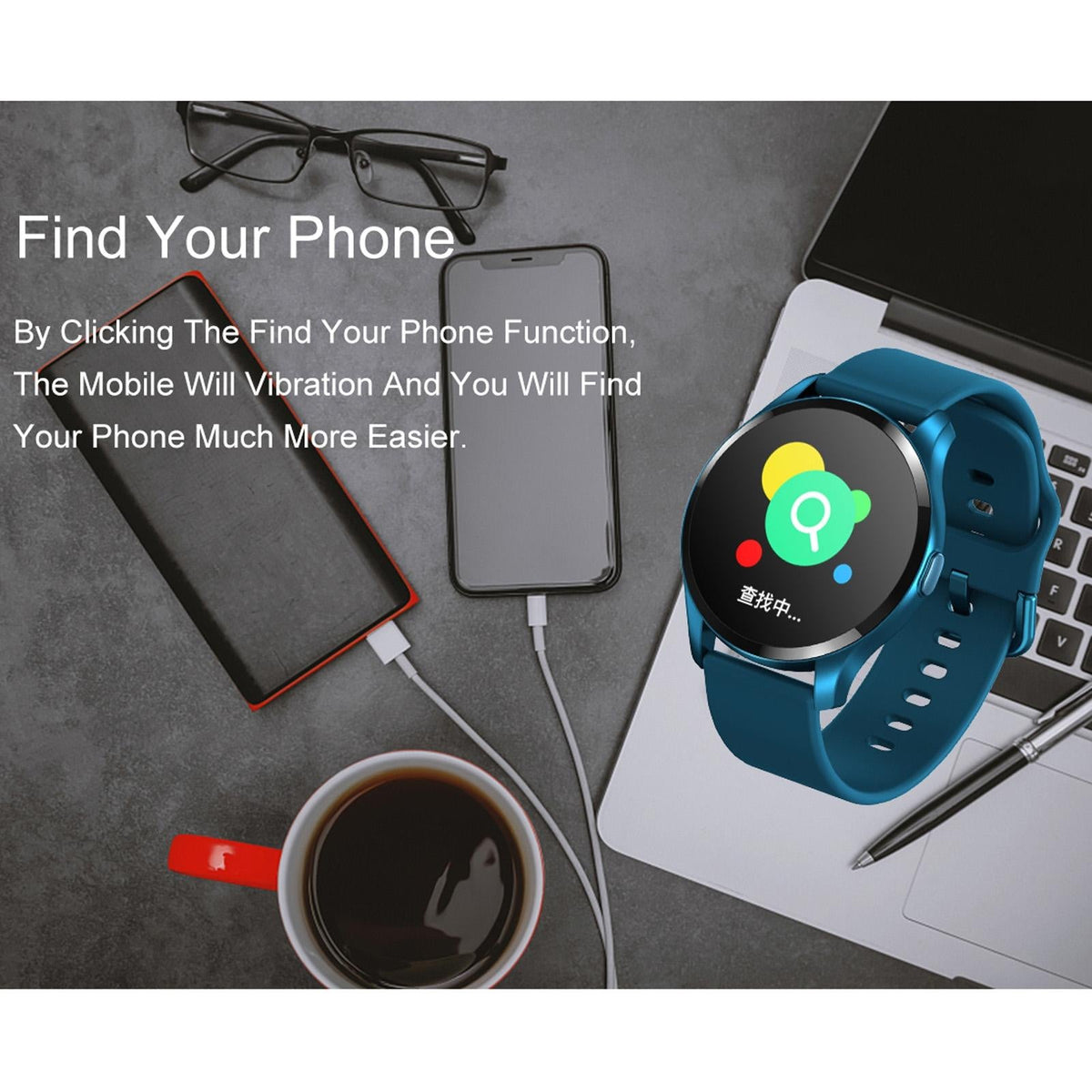 1.28 Inch Tft Colour Screen Ip67 Waterproof Smart Watch Support Body Temperature Monitoring / Sleep Monitoring / Heart Rate Monitoring - Black