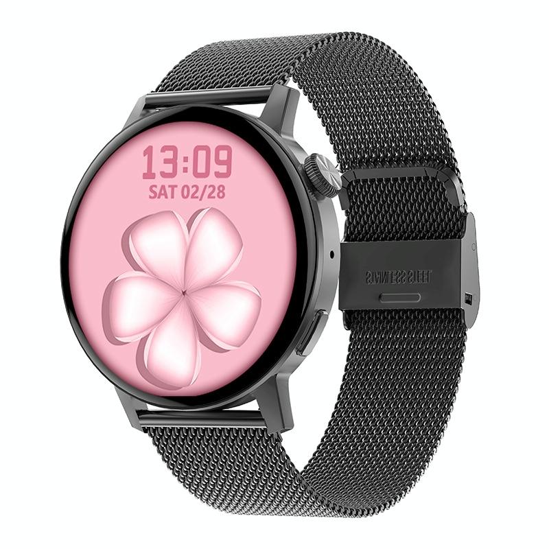 Smart Steel Watch With Colour Screen - Gold