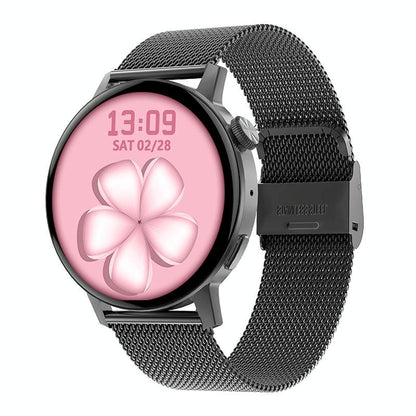 Smart Steel Watch With Colour Screen - Gold