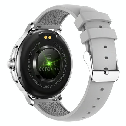 Smart Wristband With Waterproof Heart Rate And Blood Pressure Monitoring - Silver