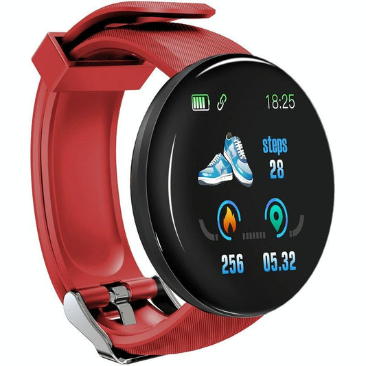 Smart Watch With Call Reminder And Health Monitoring - Waterproof - Red