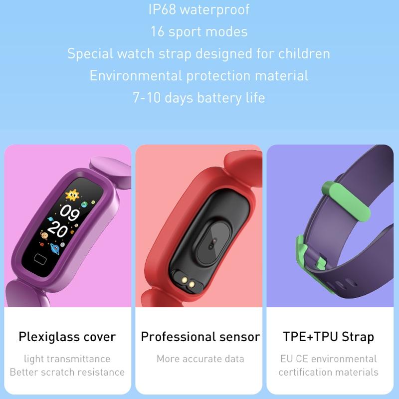 Smart Fitness Bracelet With Bluetooth Sleep Tracking - Red