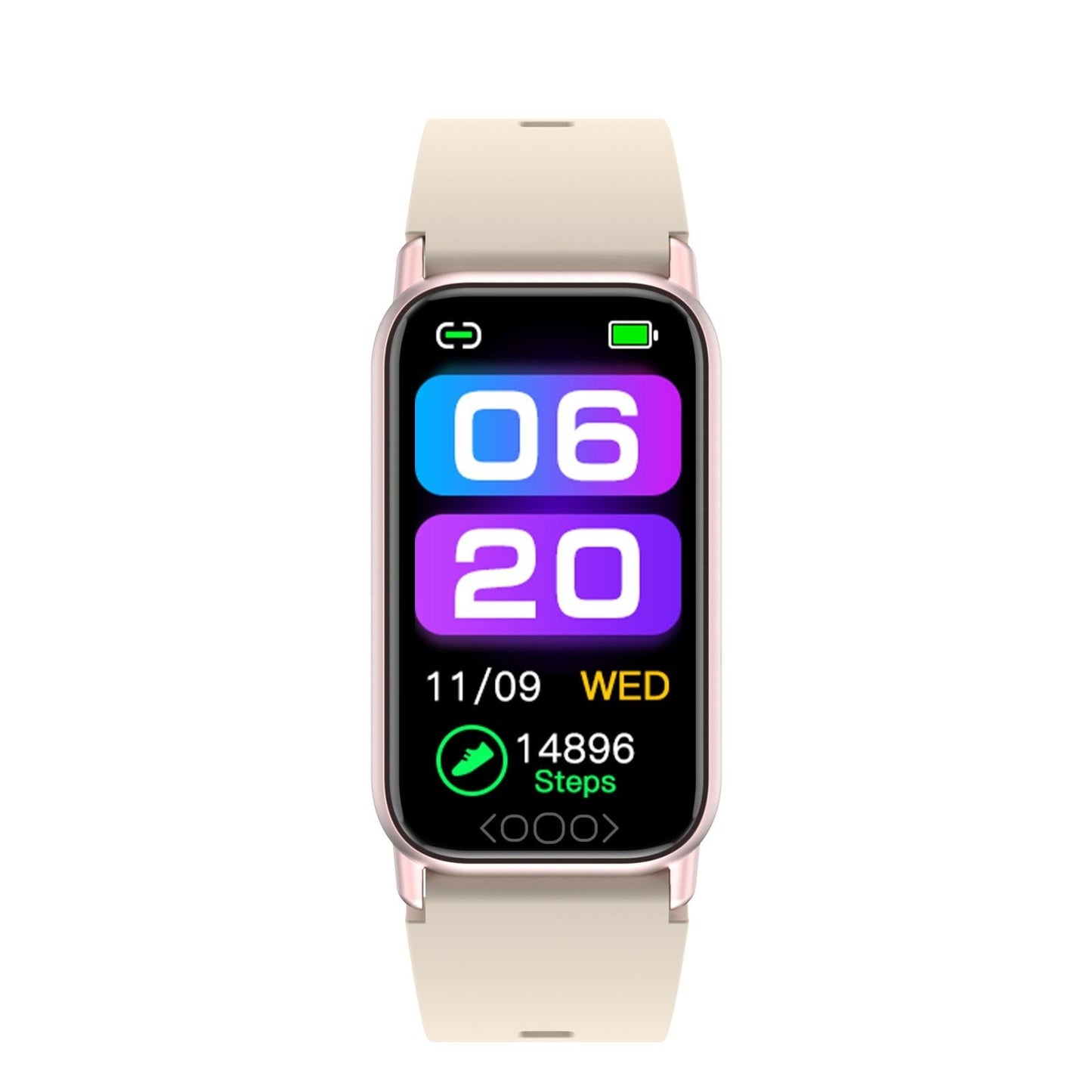 Smart Health Monitoring Watch With Colour Screen - Pink