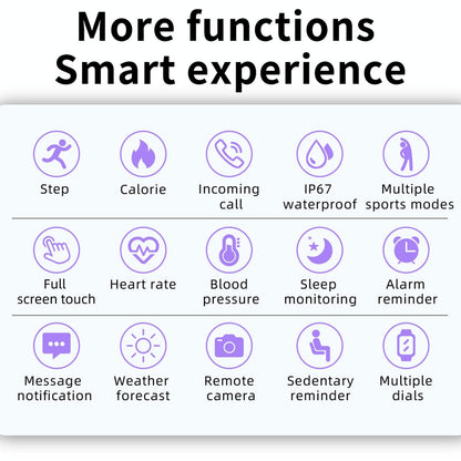 1.28 Inch Touch Screen Ip67 Waterproof Smart Watch Support Blood Pressure Monitoring / Sleep Monitoring / Heart Rate Monitoring - Gold