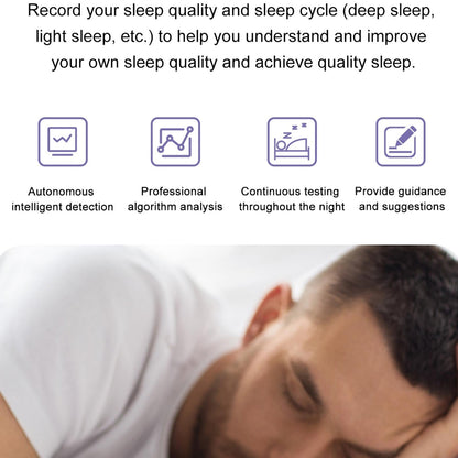 1.36 Inch Amoled Screen Leather Strap Smart Watch Support Nfc Function / Blood Oxygen Monitoring - Black